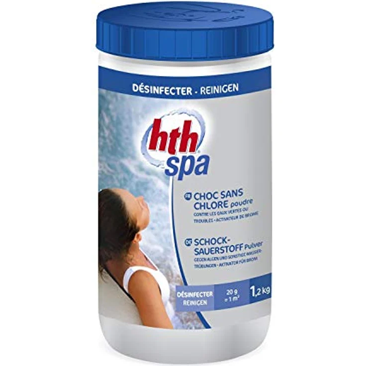 HTH Spa Schock Sauerstoffpulver 1,2 kg Schocksauerstoff Pulver für Whirlpools und Spas – Bild 2