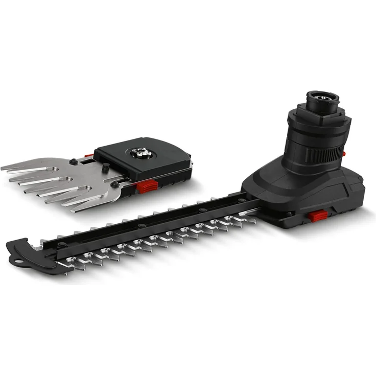 PARKSIDE Gras Heckenschere Aufsatz PKGA 20-Li, Akku-Heckenschneider mit werkzeuglosem Messer-Wechselsystem, Schnittbreite 90 mm, Schnittlänge 198 mm