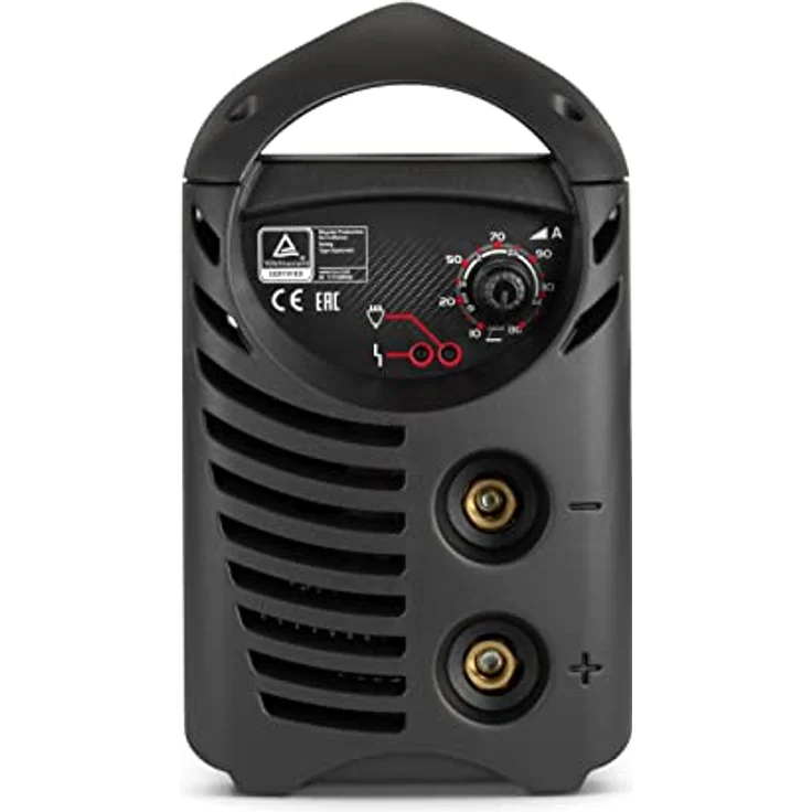 Telwin Force 145 Elektroden-Schweissgerät MMA mit Inverter-Technologie, Set inkl. Transportkoffer, Anschlussgarnitur, Massekabel, Handschild und Schlackehammer – Bild 3