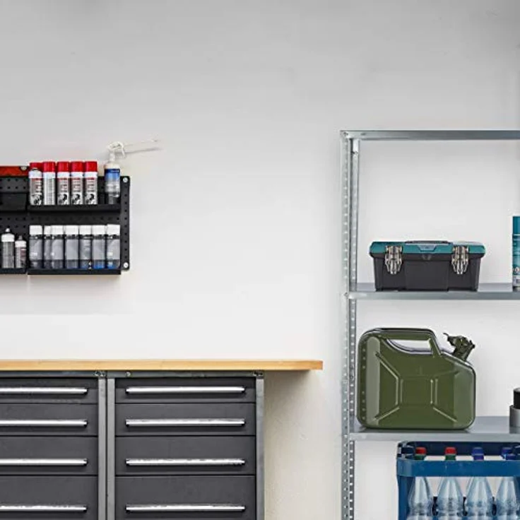 Relaxdays Metallregal verzinkt, HBT: 145x75,5x30 cm, 4 Böden, bis 160kg, zum Schrauben, Stahl, Lagerregal Keller, Silber – Bild 5