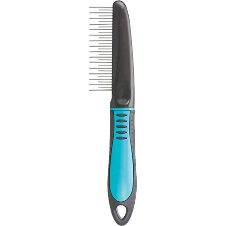 Trixie 23773 Fell-Entwirrer Kombi-Kamm, 22 cm, Blau