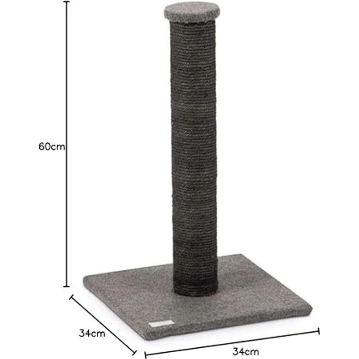 Karlie 521600 Kratzbaum Gina Filz L: 34 cm B: 34 cm H: 60 cm grau – Bild 2