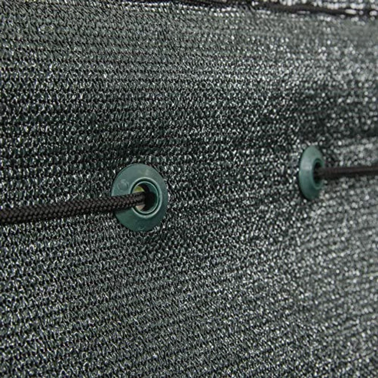 Windhager Z-Bl. Screenex CLASSIC 1,5x25m Sichtschutz, winddurchlässiges Kunststoff-Gewebe, grün, inklusive Befestigungsschnur – Bild 3