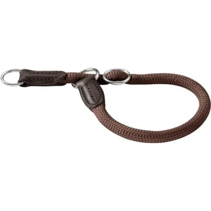 HUNTER Freestyle Dressurhalsung, Hundehalsband, Zugstopper, robust, wetterfest, 55 (L), braun – Bild 1