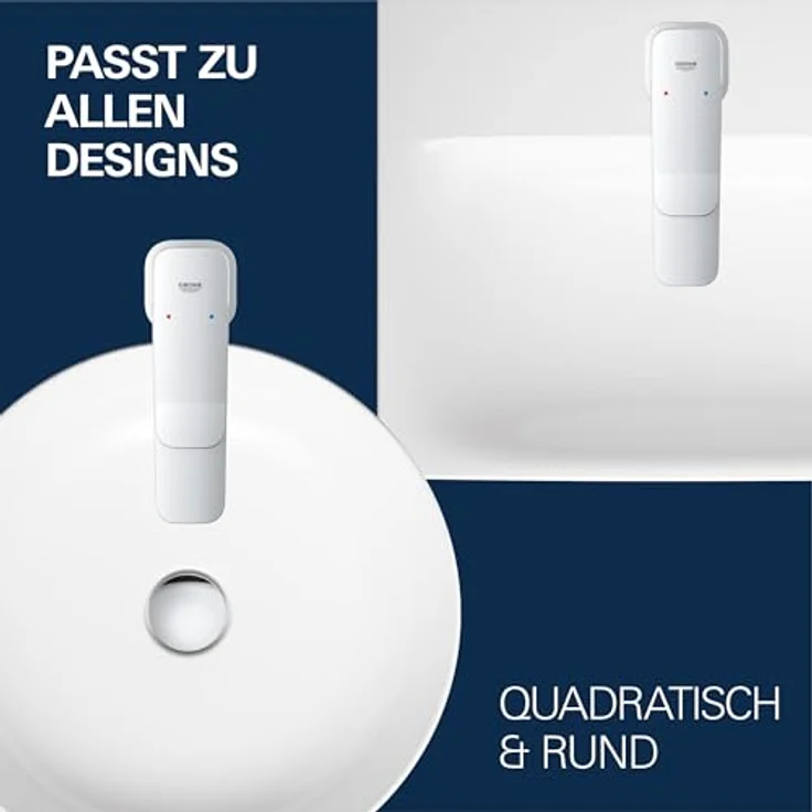 GROHE Dice, Badewannenarmatur chrom, Duscharmatur mit automatischer Umstellung Wanne/Brause, integriertes Rücklaufventil, inkl. Installationstool – Bild 5
