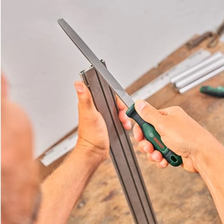Bosch Feilen Set 5-teilig (Robustes Metallfeilen Set aus hartem Kohlenstoffstahl; Ergonomischer Softgrip; Schaftlänge 200mm; Mittlerer Hieb 2) – Bild 2