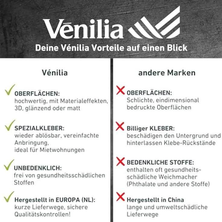 Venilia Kiefer Klebefolie Dekofolie Möbelfolie Tapeten selbstklebende Folie, PVC, Natur-Holzoptik grau, 45 cm x 3 m, 95µm (Stärke: 0,095 mm), 53159, 45 x 300 cm - Preisvergleich – Bild 5