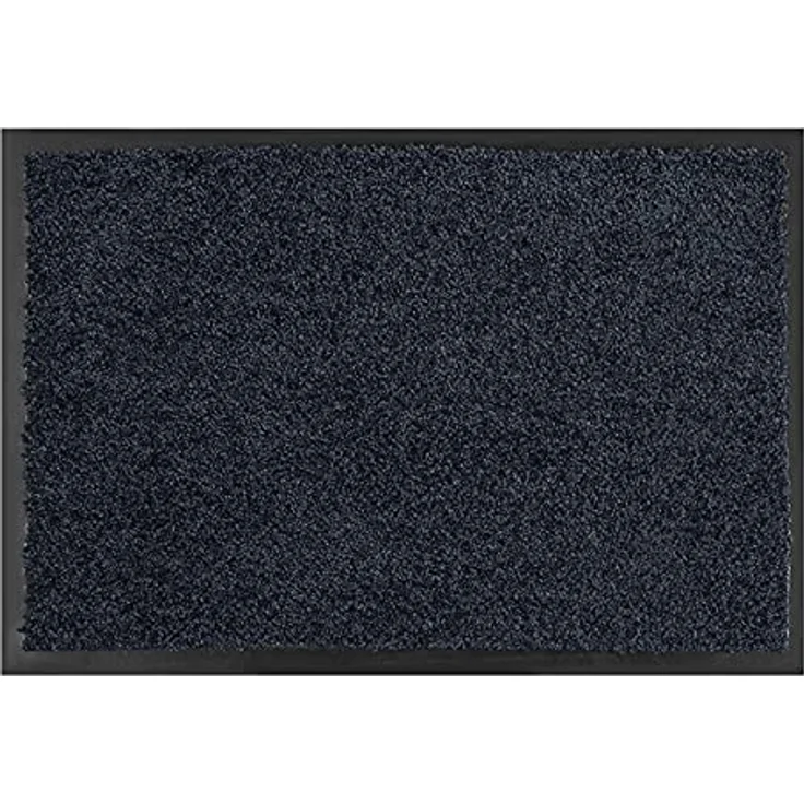 ASTRA hochwertige Schmutzfangmatte – waschbare Fußabstreifer – robust – langlebige Fußabtreter – für den Indoorbereich – schwarz – 60 x 90 cm – Bild 1