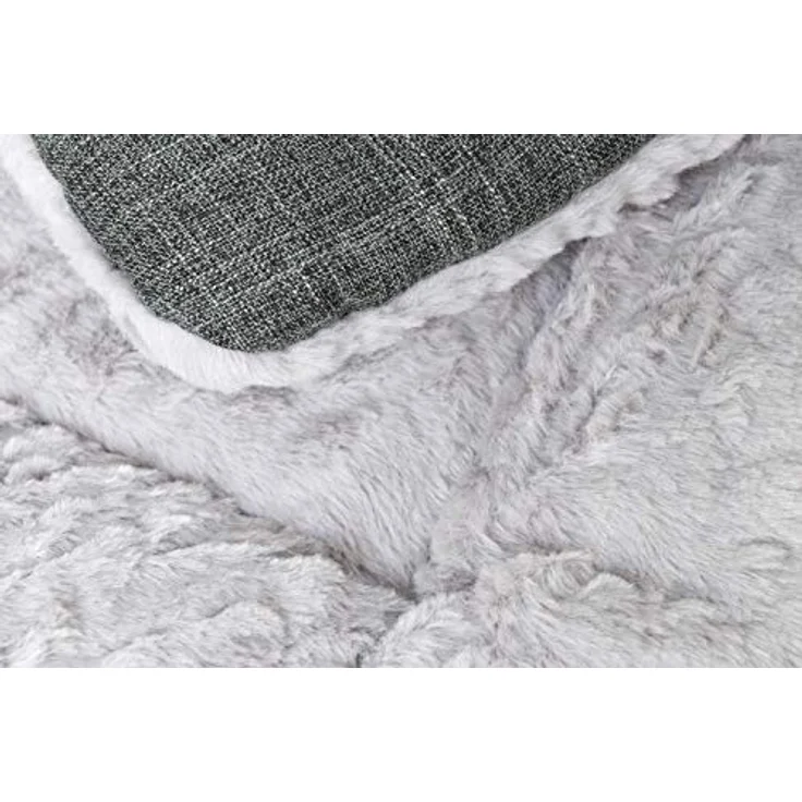 TrendPet Heaven 4cm gefütterte Wendedecke, Liegedecke für Hunde und Katzen, Grau (50x35cm) – Bild 4