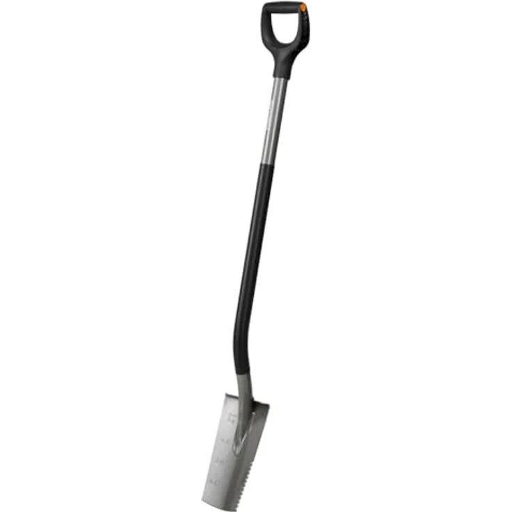 Fiskars Schmaler Spaten 250x153mm, 1230mm mit Sägezahnkante und D-Griff, robust und langlebig – Bild 5