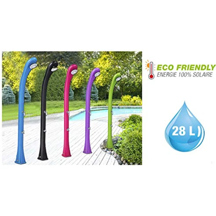 Solardusche SO HAPPY 28L Gartendusche Campingdusche Pooldusche Brause blau – Bild 5