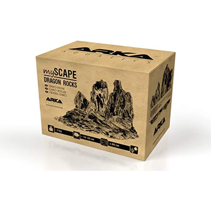 ARKA mySCAPE-Rocks Dragon | Drachenstein | Natur Aquarium Steine für einzigartige Aquascapes im Süßwasser Aquarium & Aufbauten in jedem Terrarium | Ca. 10-30 cm | Ideal zu bepflanzen | Inhalt: 5 kg – Bild 3