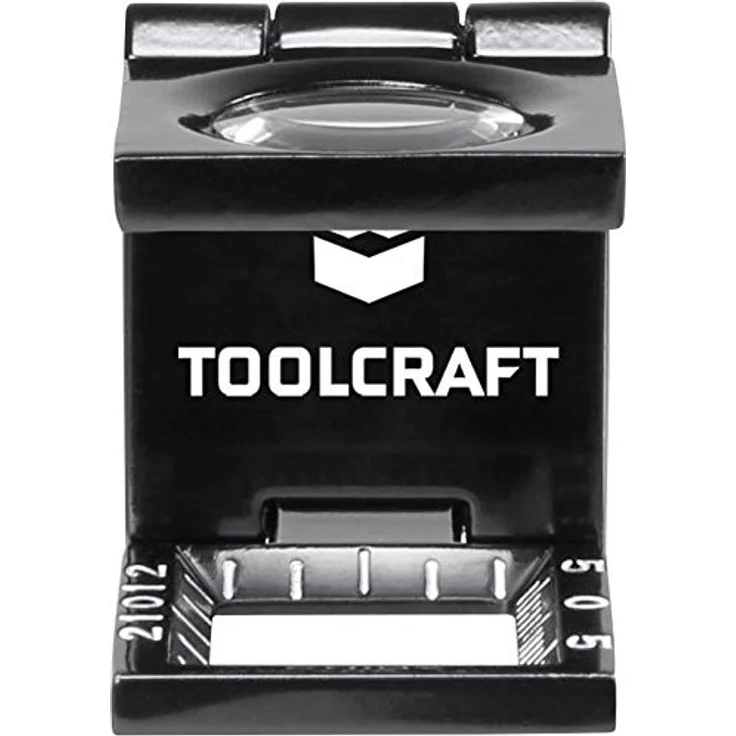 Toolcraft Fadenzähler, 10x Vergrößerung, Linsengröße 14 mm, inkl. Aufbewahrungstasche – Bild 2