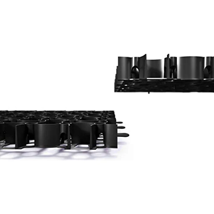 BigDean 24x Rasengitter Paddockplatte SCHWARZ 50x50 cm Reitplatzmatten Rasenmatten Rasenwaben Kiesgitter Parkplatzrasen 6 m² – Bild 5