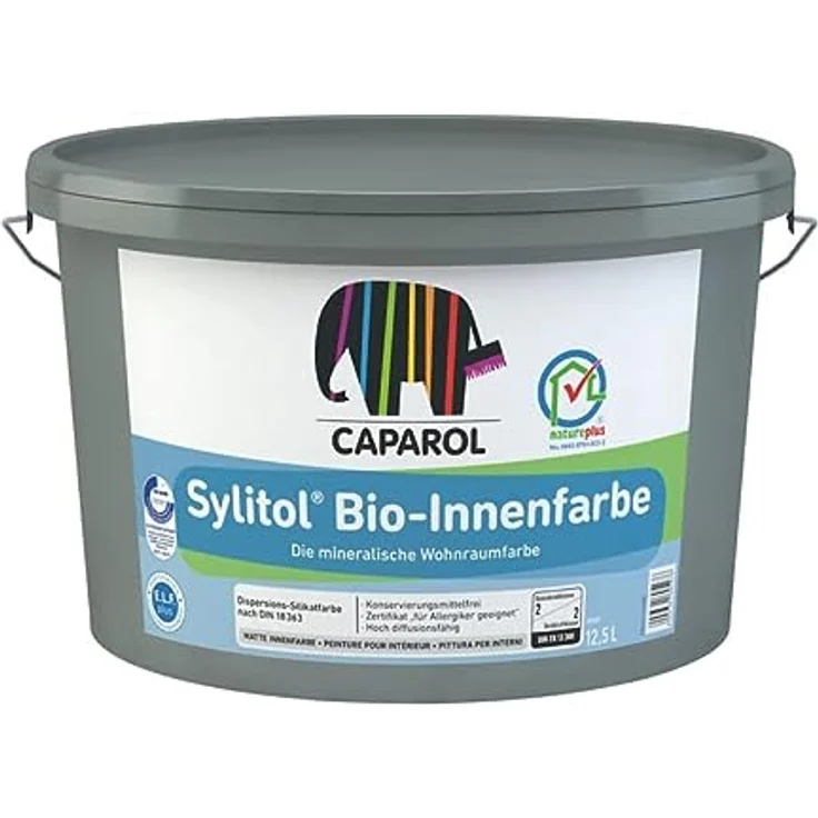 Caparol Sylitol Bio Mineral Innenfarbe weiss 12,500 L – Bild 1