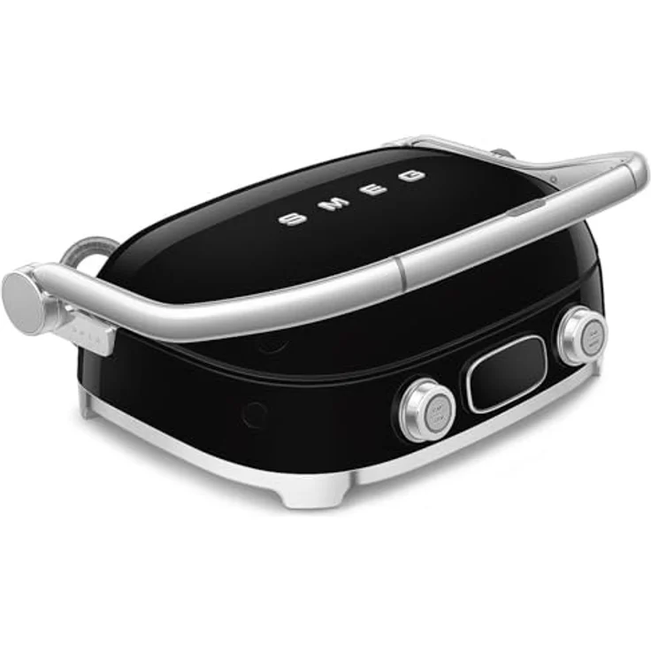 Smeg MGF01BLEU Elektrischer 3-in-1-Multifunktionsgrill mit Sear-Funktion und PFAS-freien Keramikplatten, Schwarz – Bild 3