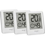 TFA Digitales Thermo-Hygrometer, Thermometer und Hygrometer mit Komfortzone-Anzeige, Weiss