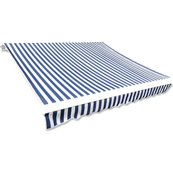 vidaXL Markisenbespannung Canvas Blau &amp, Weiß 350×250 cm – Bild 2
