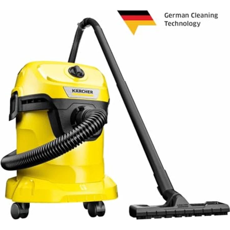 Kärcher 1.628-009.0 dust extractor Black Yellow 12 L 1000 W, Nass- und Trockensauger – Bild 2