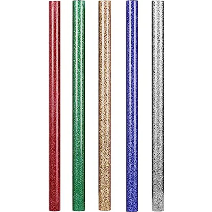 Steinel Klebesticks 85° C Glitzer, bunte Heißklebesticks 7 mm, 16 Stk. Heißklebepatronen, für Klepistole GlueMatic 1007-LT – Bild 1