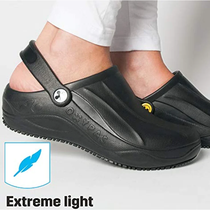 OXYPAS Smooth Krankenhaus Clogs aus EVA BLACK Gr. 42 1 Paar – Bild 4