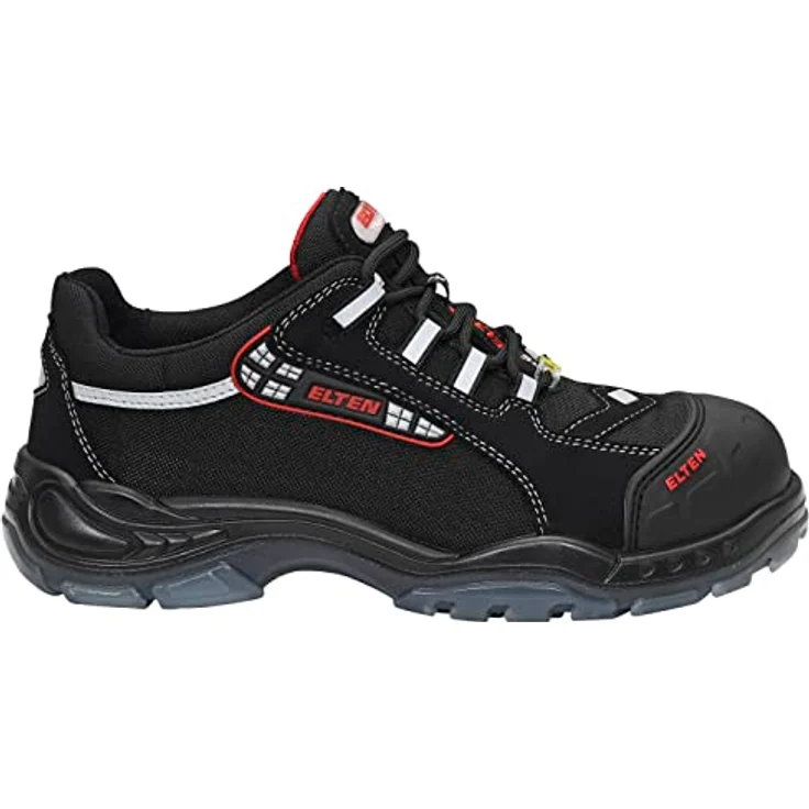ELTEN Senex Pro ESD S3 Sicherheitsschuh, leichter, metall- und lederfreier Halbschuh aus Cordura© und hydrophobierter Mikrofaser, schwarz – Bild 2