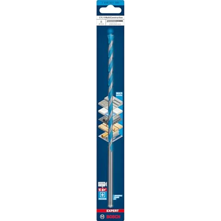 Bosch CYL-9 MC Bohrer 8x200x250mm EXPERT, präziser Multi Construction-Bohrer für verschiedene Materialien – Bild 3