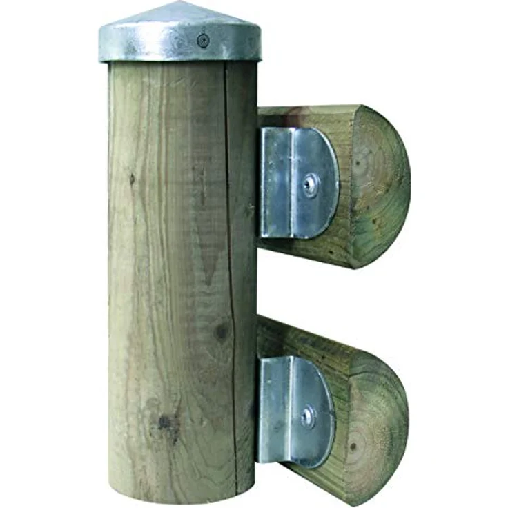 GAH-Alberts 205928 Pfostenkappe für Holzpfosten, flache Form, feuerverzinkt, Ø80 mm - 1 Stück – Bild 3