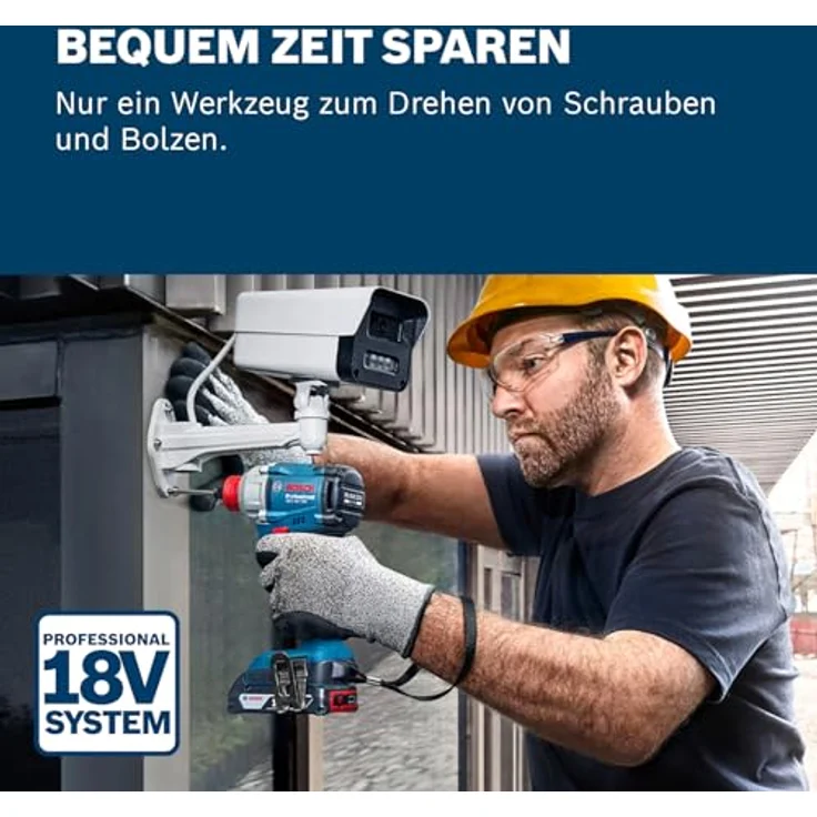 Bosch Professional 18V System Akku-Drehschlagschrauber GDX 18V-285 mit 285 Nm Drehmoment, ohne Adapter benötigt, blau – Bild 2