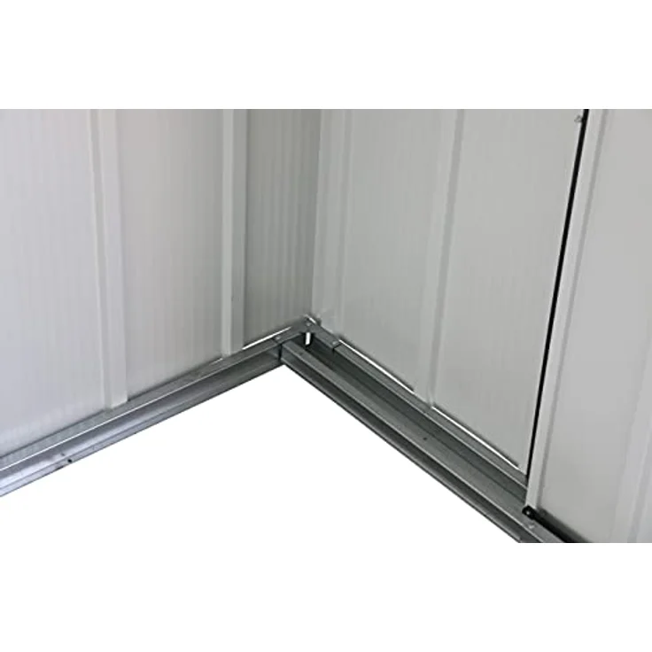 Duramax Metall Gartenhaus 202x174 Geräteschuppen Garten Gerätehaus Schiebetüren, H. 181 x B. 202 x T. 174 cm, Metall – Bild 12
