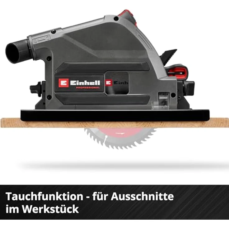 Einhell Professional TP-PS 18/165 Li BL, Akku-Tauchsäge mit 56mm Schnitttiefe, bürstenloser Motor, Aluminium-Sägetisch – Bild 6