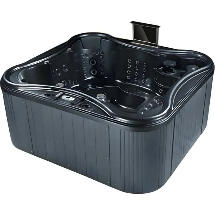JVmoebel Whirlpool-Badewanne Hydromassagewanne 220x235 cm mit eleganter Blubberfunktion, Made in Europe