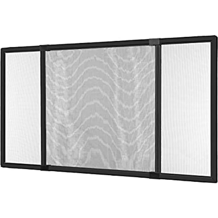 Ventanara® Insektenschutz Schiebe Fenster Fliegengitter Mückenschutz (50 x 75 cm, anthrazit)
