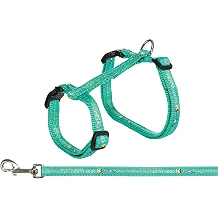 Trixie 41893 Katzengeschirr mit Leine, XL, Nylon, 34–57 cm/13 mm, 1,20 m – Bild 3