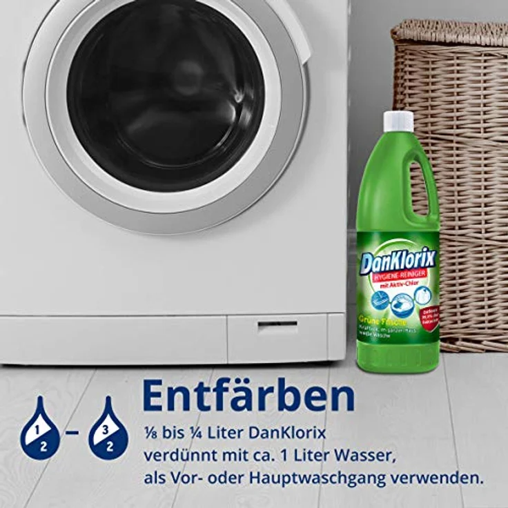 Dan Klorix Hygienereiniger Grüne Frische mit Aktiv Chlor 1500ml – Bild 5