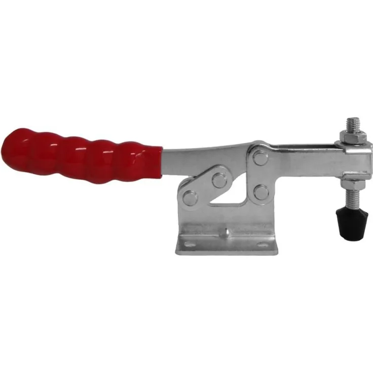 SO-TECH Kniehebelspanner, Kniehebelklemme mit Haltekraft bis zu 227 kg, 4 Stück, rot