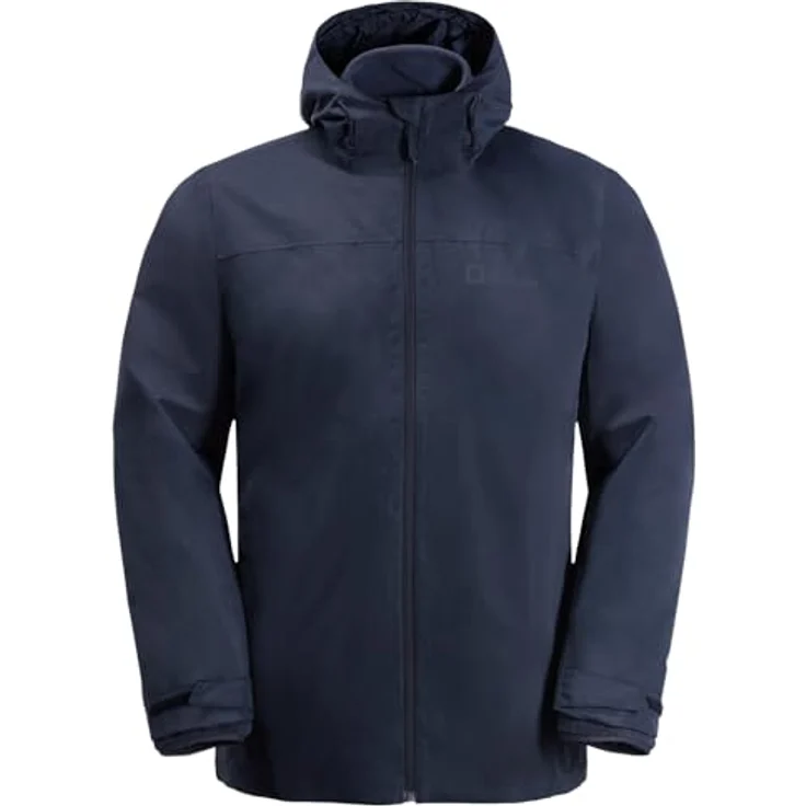 Jack Wolfskin TAUBENBERG 3IN1 JKT M, Funktionsjacke mit wasserabweisenden Reißverschlüssen, Wasserdicht, Atmungsaktiv - Blau – Bild 3