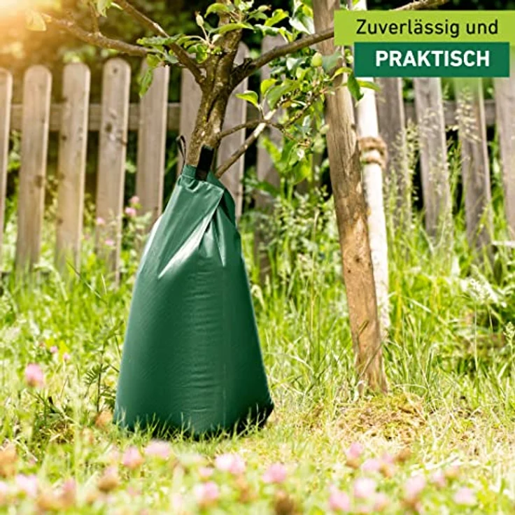 Windhager Baumbewässerungsbeutel, Baumbeutel, Bewässerungssack, Bewässerungsbeutel für Bäume, automatische System-Tropftaschen, 56 Liter, 07188 – Bild 3