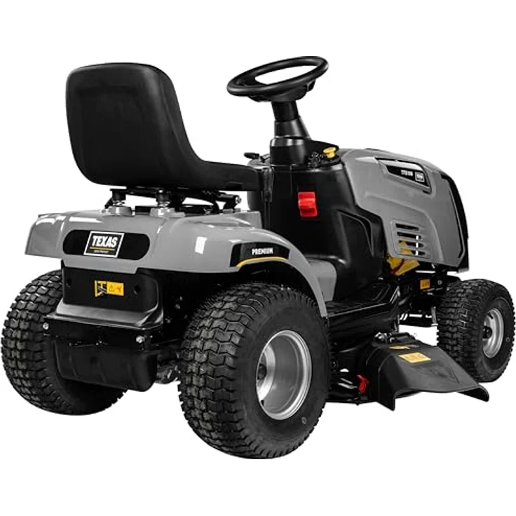 Texas Rasentraktor Premium TTS108, 108 cm Schnittbreite, 452 cc Motor, elektromagnetische Doppelmesser, 7 Schnitthöhen, Seitenauswurf – Bild 6