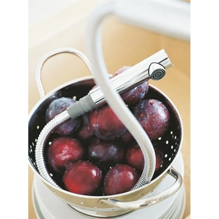 Grohe Minta Einhand-Spültischbatterie mit ausziehbarem Auslauf L-Auslauf, Chrom – Bild 6