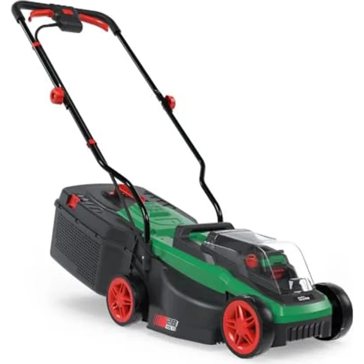 GUEDEAKTIVBANK Akku Rasenmäher 320/20-4, Brushless Motor, 3-fache Höhenverstellung, 30 l Grasfangbox – Bild 6
