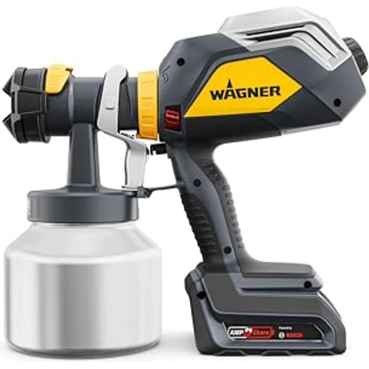 WAGNER FinishControl 4000, XVLP Akku-Farbsprühsystem mit 2x 4Ah Akku und Click&Paint-System, ergonomische Bauweise – Bild 4