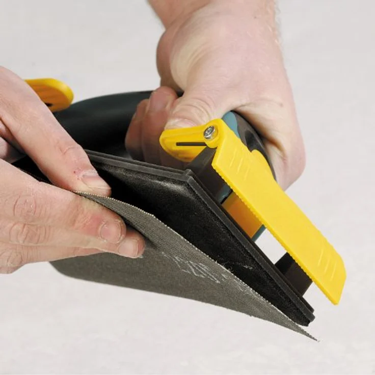 wolfcraft Handschleifer für Gipskarton I 4056000 I Für kontrolliertes, ergonomisches Schleifen von Gipskartonflächen – Bild 5