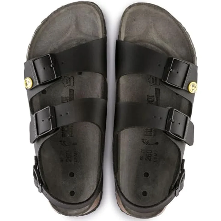 Birkenstock Milano BF ESD Unisex Sandale schwarz 38 EU – Bild 8