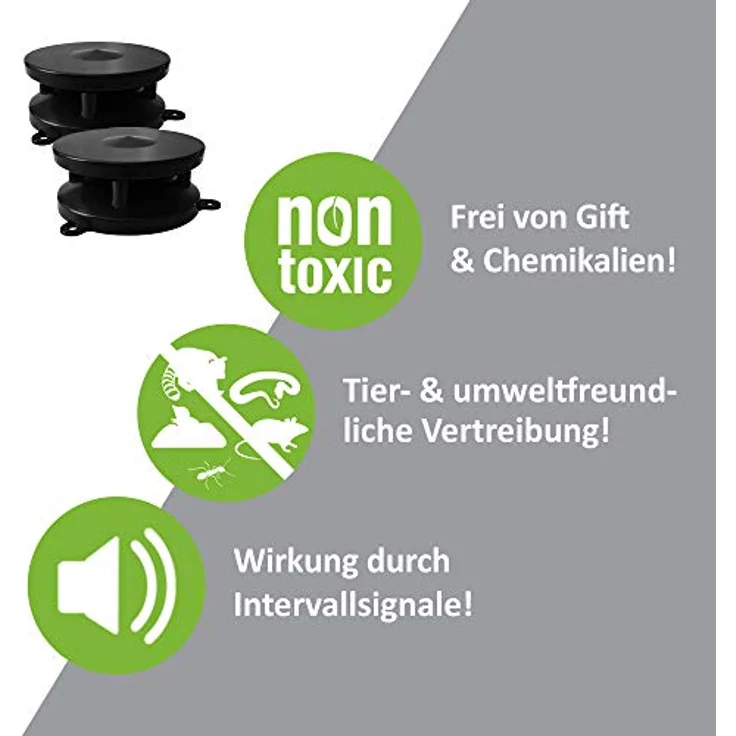 ISOTRONIC Mäuseschreck/Marderabwehr Mobil 360°mit Ultraschall für Haus, Garage, Dachboden - vertreibt Marder, Mäuse, Ratten, Siebenschläfer (1) (2) – Bild 3