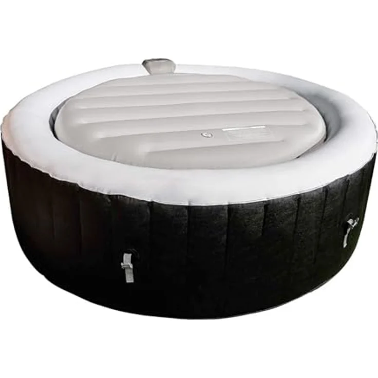 AREBOS aufblasbare Thermoabdeckung Cover Abdeckung für Outdoor Whirlpool Ø180 cm - Schwarz – Bild 4