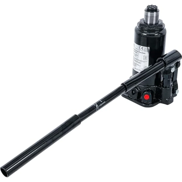 BGS Hydraulischer Flaschen-Wagenheber, 5 t Tragkraft, Sicherheitsventil, teleskopierbarer Kolben, hohe Standfestigkeit – Bild 2