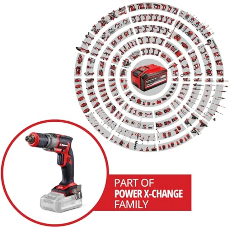 Einhell Akku-Trockenbauschrauber TP-DY 18 Li BL-Solo, bürstenloser Motor, präzise Arbeitstiefeneinstellung, LED-Beleuchtung, ohne Akku und Ladegerät – Bild 2