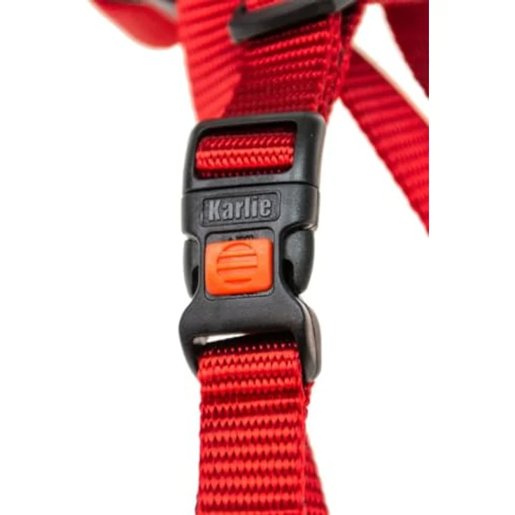 Karlie Art Sportiv Plus Geschirr neue universal Farben Mix and Match B: 25 mm Br um: 65 - 100 cm L rot – Bild 2