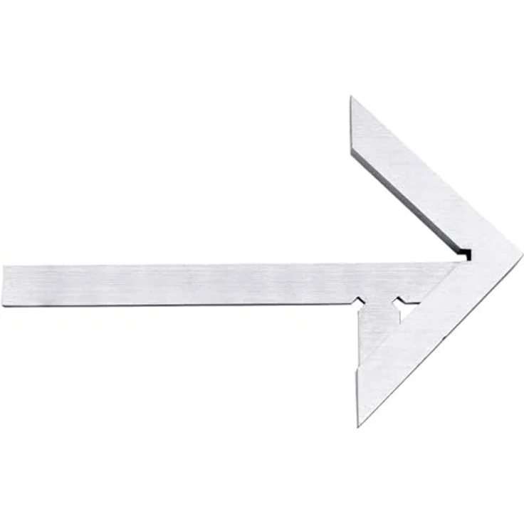 Donau Elektronik Winkelmesser Zentrierwinkel 100x70 mm, Hochwertiger Kohlenstoffstahl, gut sichtbare Skalen – Bild 2